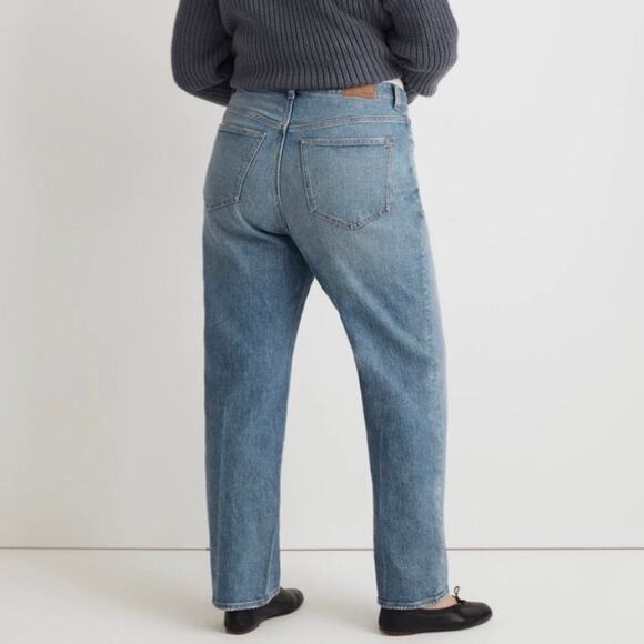 madewell plus curvy '90s straight jean rondell wash blue nn801 women size 16w - Picture 2 of 10